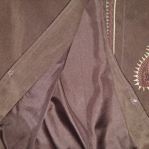 GRAFF Um Company XL Embroidered Vest Jacket Polyes - Picture 5 of 6